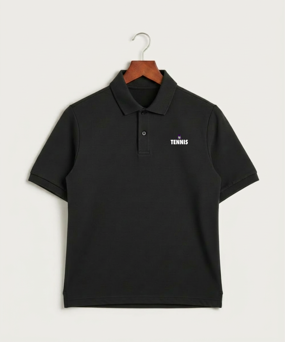Albany High School Tennis (Boys) - Black Polo - Left Chest
