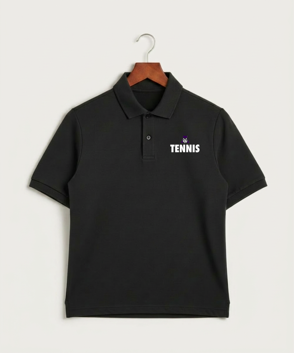 Albany High School Tennis (Boys) - Black Polo - Left Chest