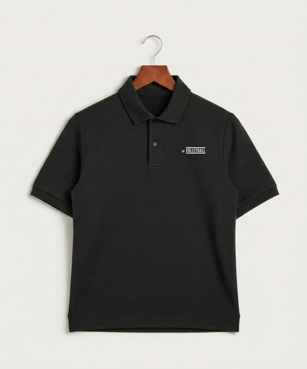Albany High School Volleyball (Girls) - Black Polo - Left Chest