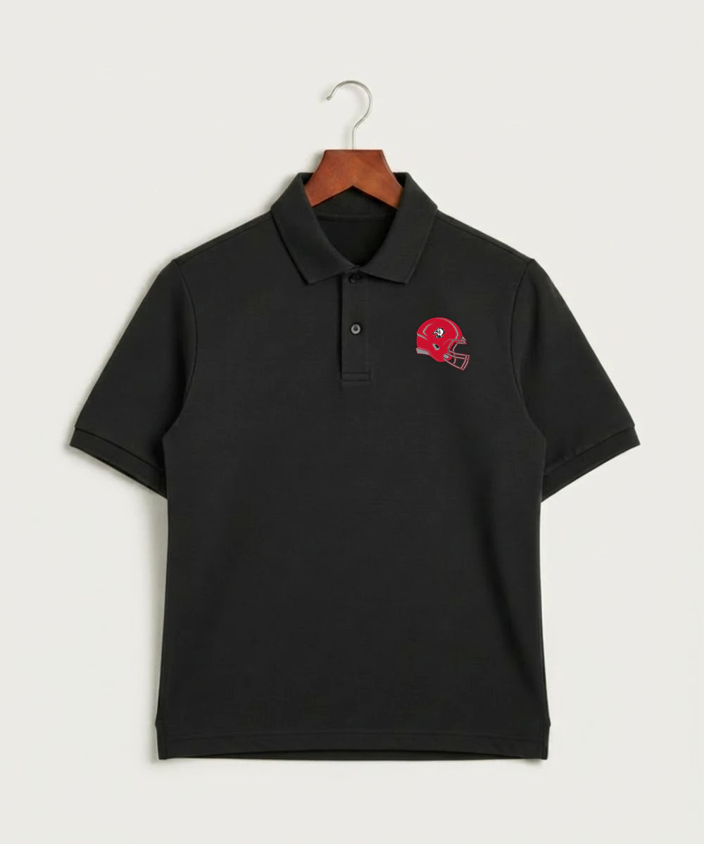 Buffalo High School Football (Boys) - Black Polo - Left Chest