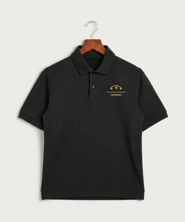 Howard Lake Waverly Winsted High School Football (Boys) - Black Polo - Left Chest