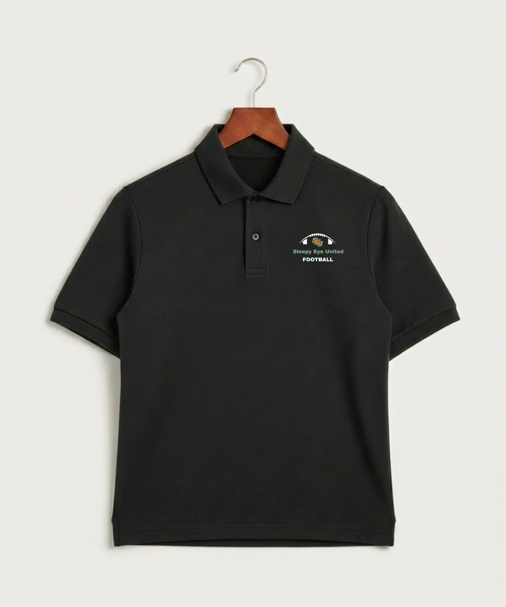 Sleepy Eye United Football (Boys) - Black Polo - Left Chest