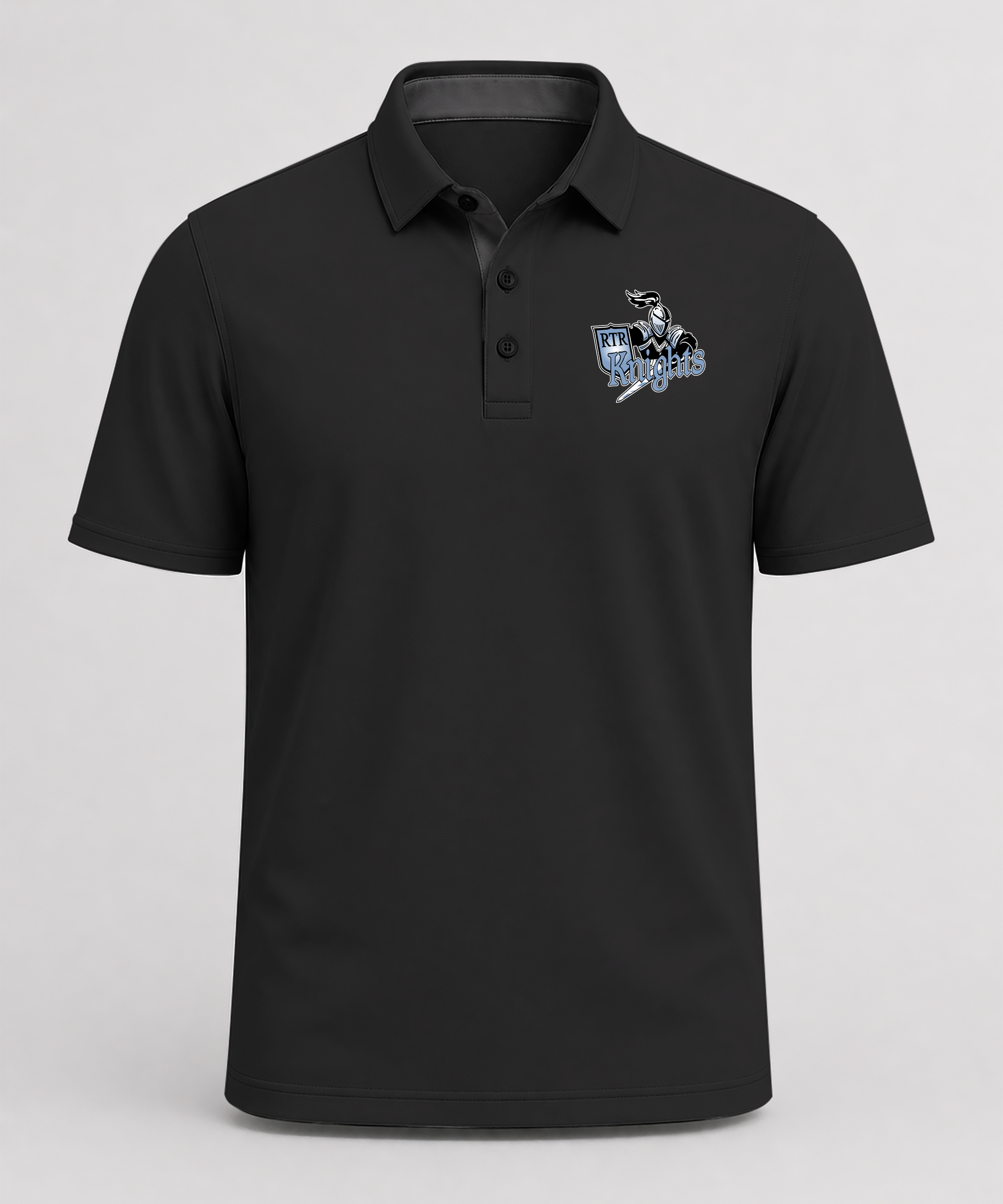 Russell-Tyler-Ruthton Football - Black Polo - Left Chest