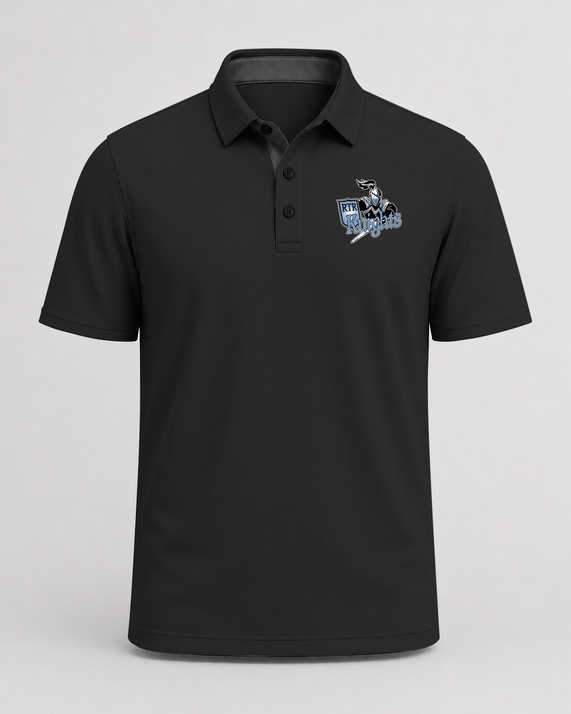 Russell-Tyler-Ruthton Football - Black Polo - Left Chest