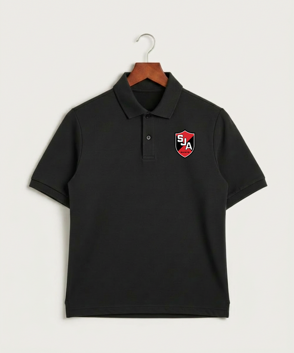 Saint James High School Football (Boys) - Black Polo - Left Chest