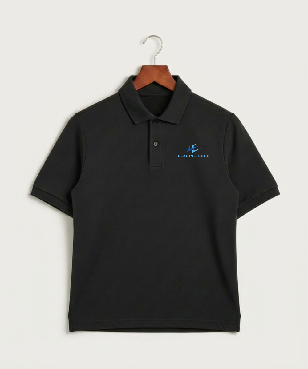 Leading Edge Team Store - Black Polo - Left Chest
