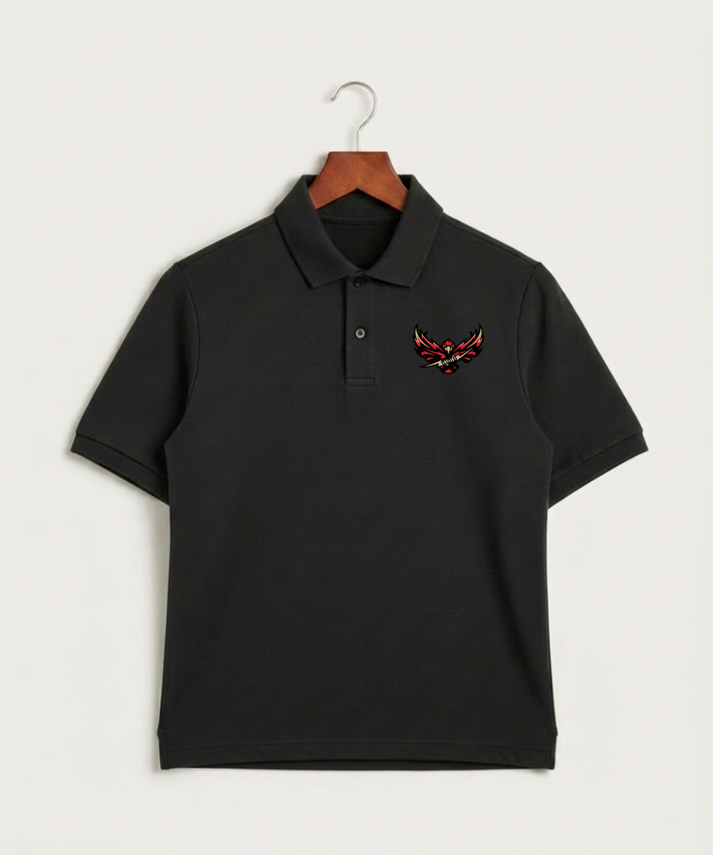 Gfw High School Football (Boys) - Black Polo - Left Chest
