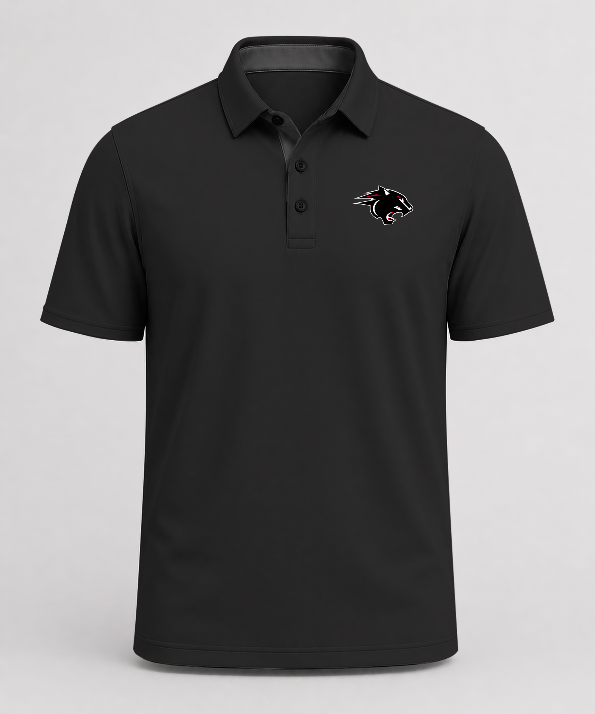 NRHEG Football - Black Polo - Left Chest
