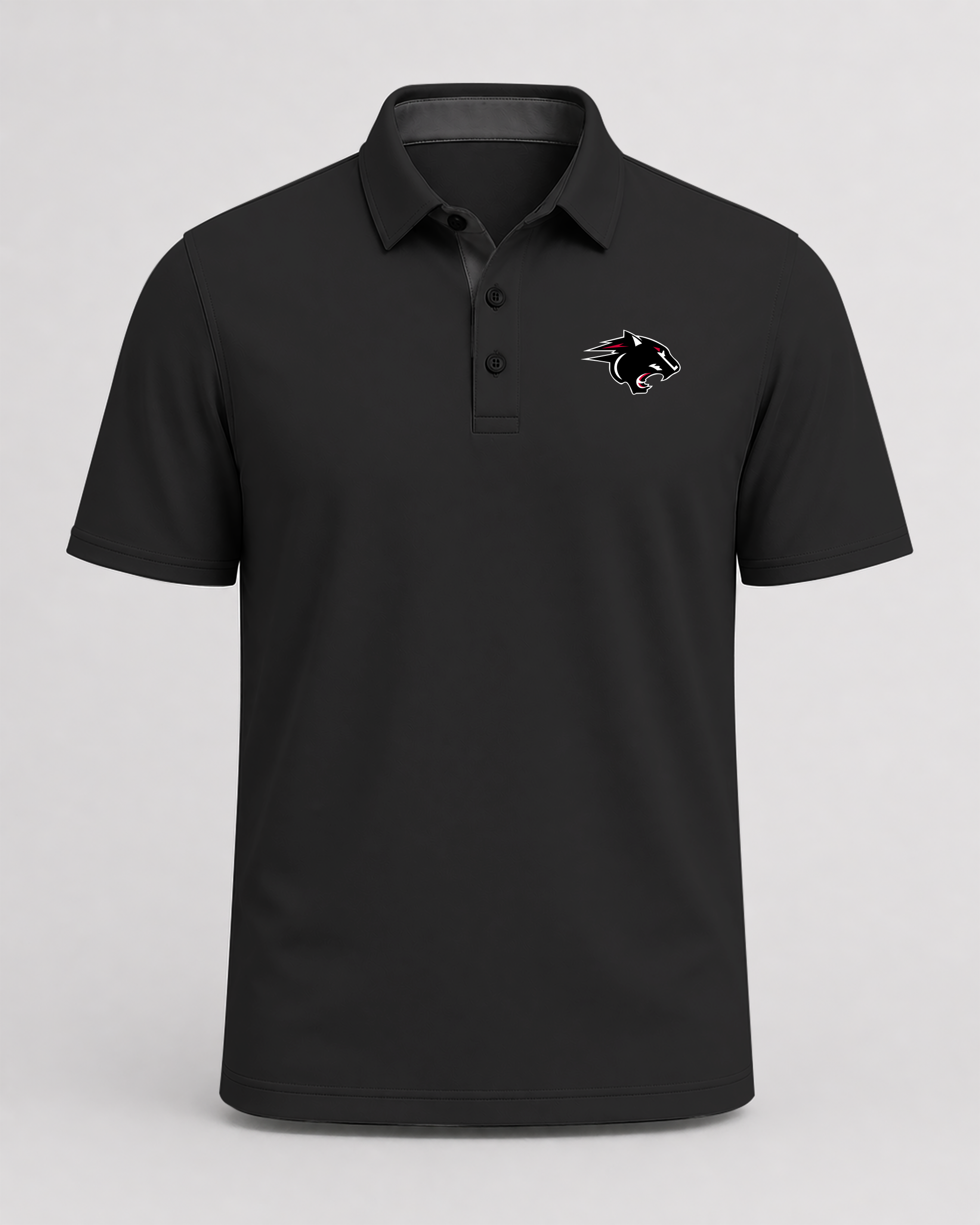 NRHEG Football - Black Polo - Left Chest