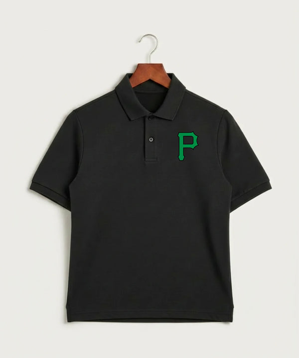 Pipestone Area High School Volleyball (Girls) - Black Polo - Left Chest