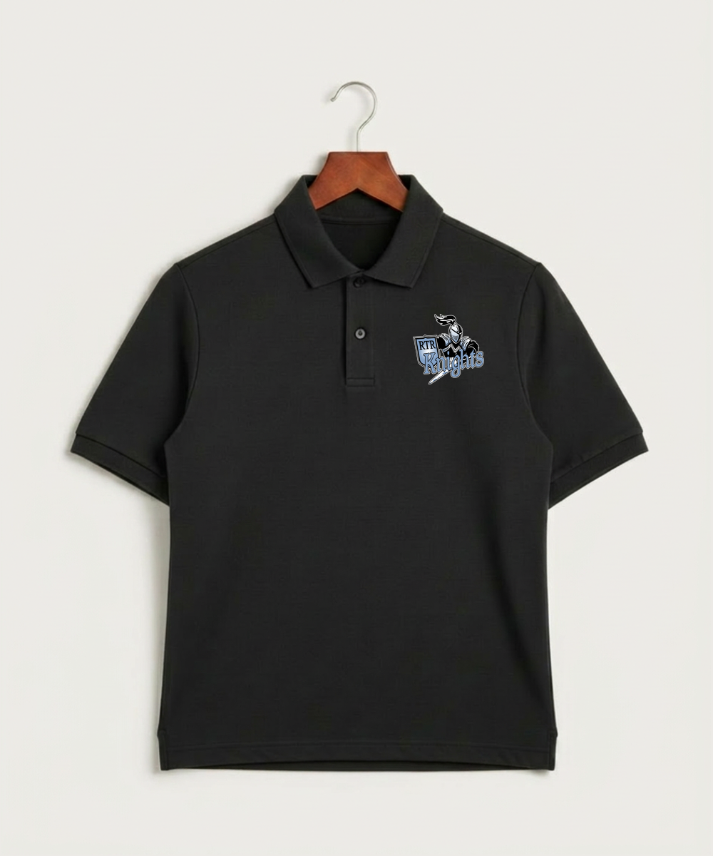Russell-Tyler-Ruthton High School Football (Boys) - Black Polo - Left Chest