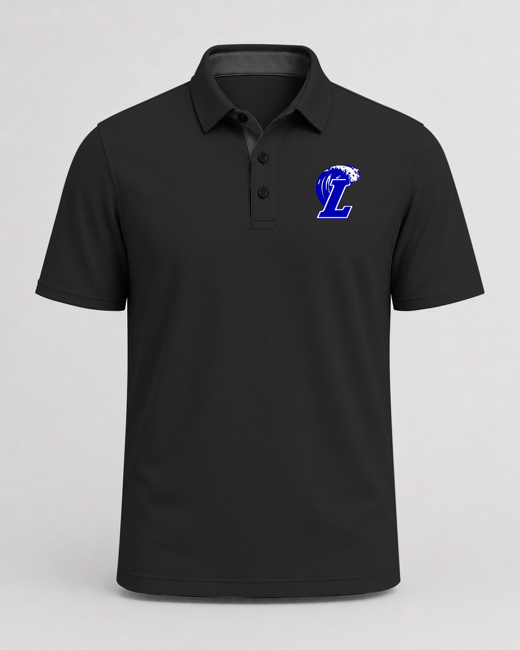 Lakeview Football - Black Polo - Left Chest