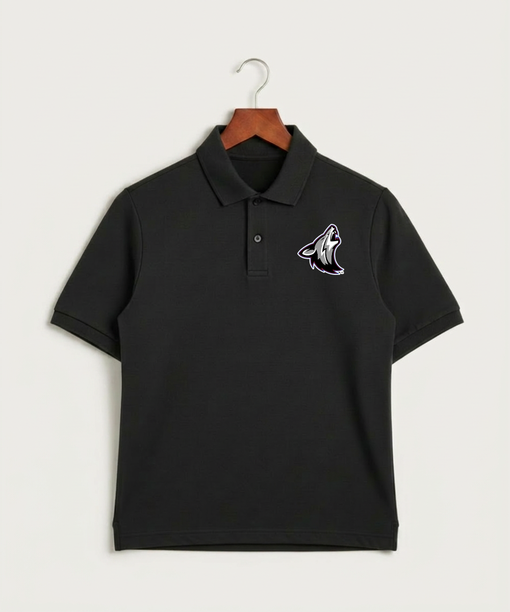 Heron Lake-Okabena High School Football (Boys) - Black Polo - Left Chest