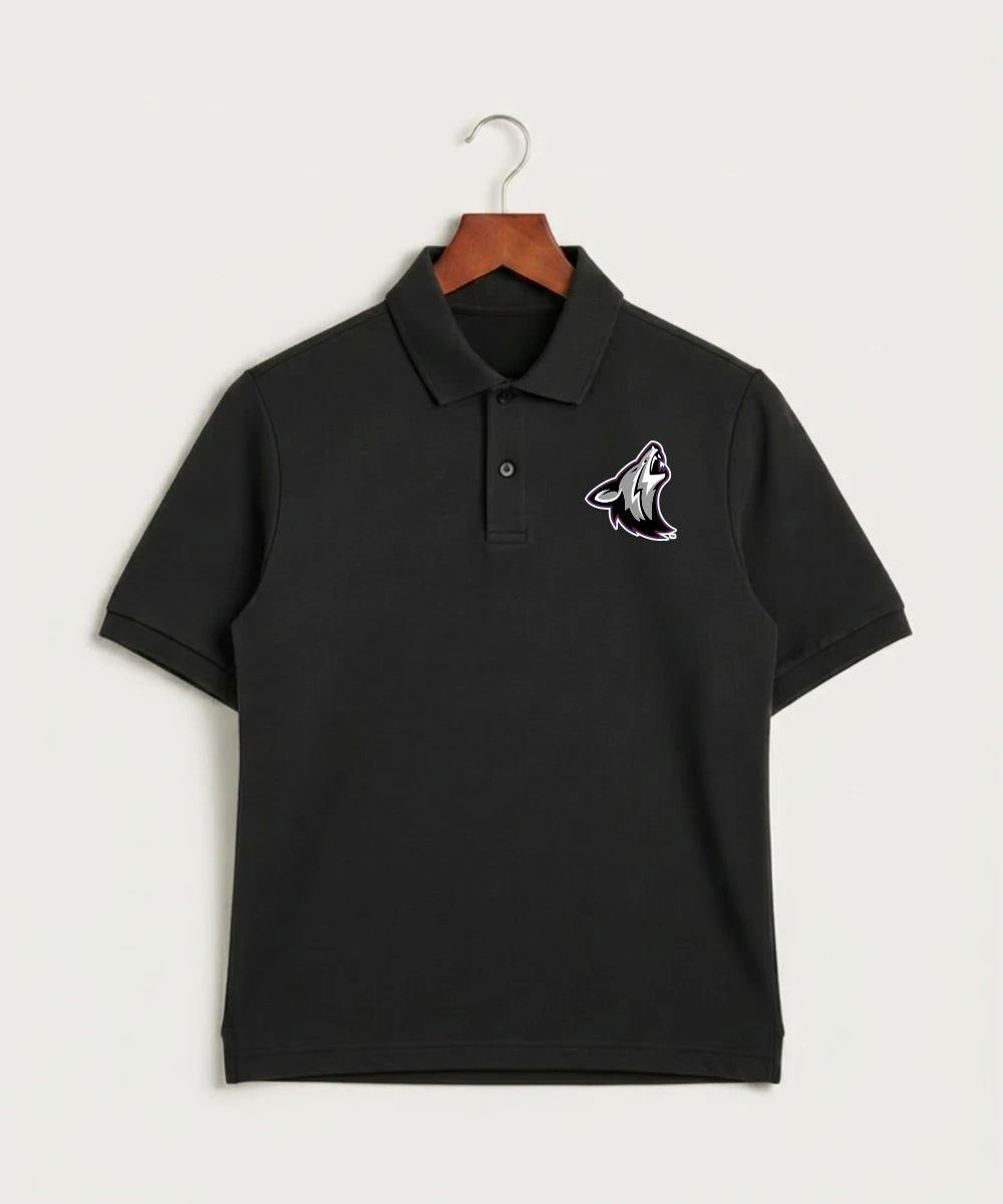 Heron Lake-Okabena High School Football (Boys) - Black Polo - Left Chest