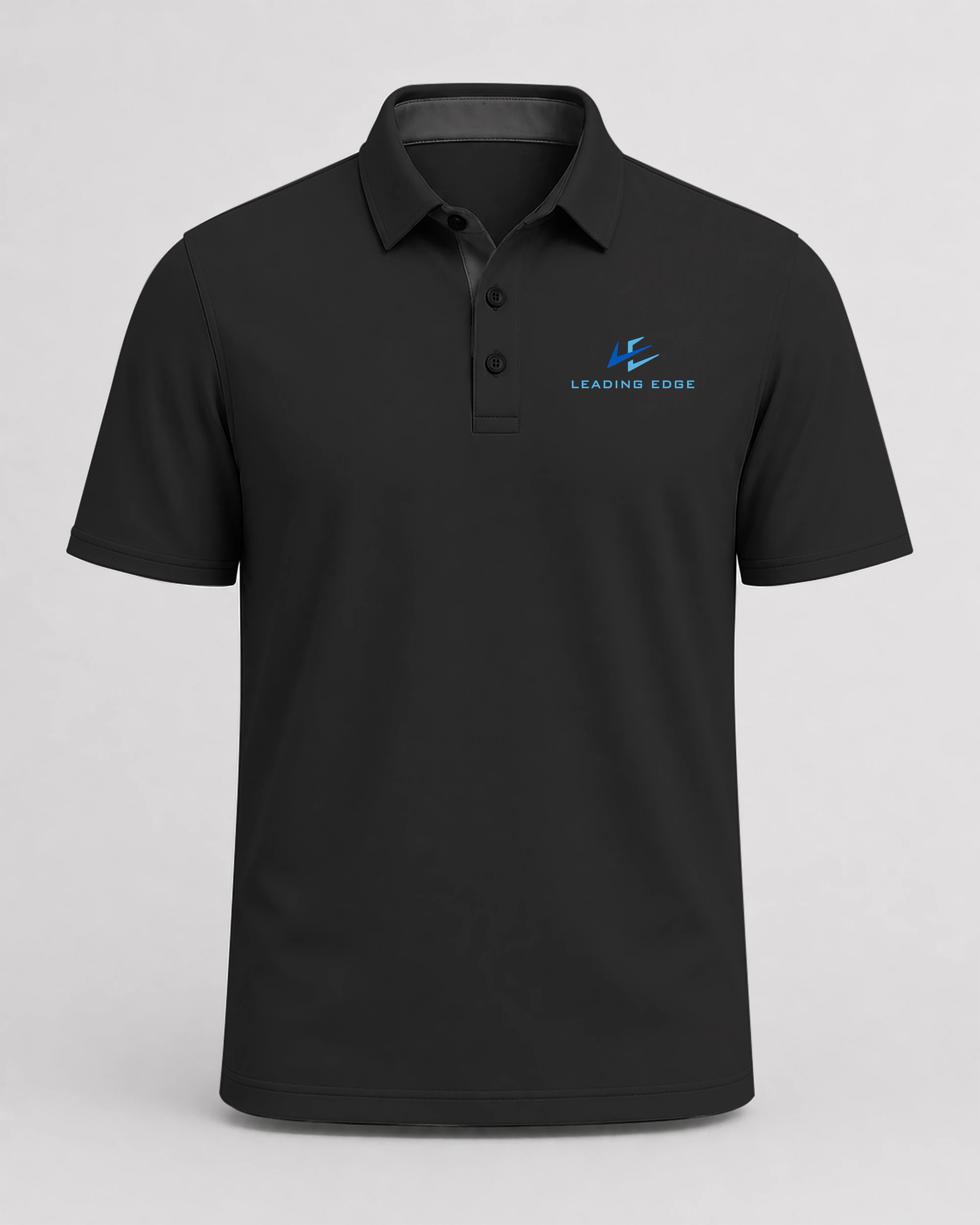 Leading Edge example_store - Black Polo - Left Chest