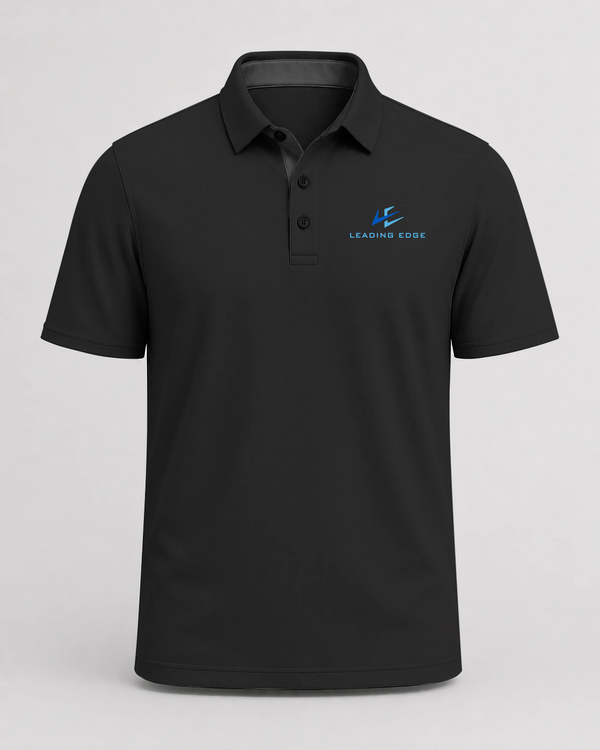 Leading Edge example_store - Black Polo - Left Chest