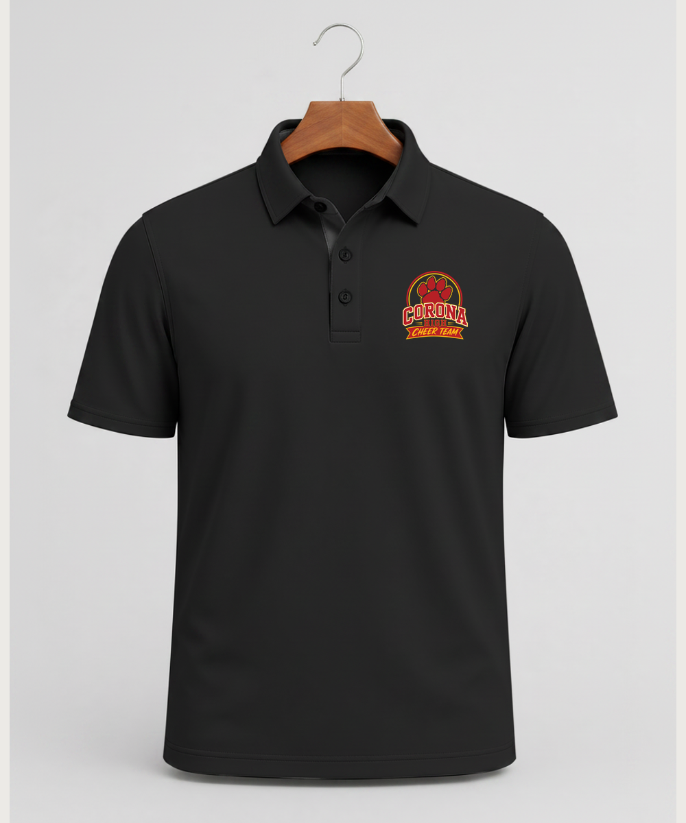 Corona Senior High School Cheer - Black Polo - Left Chest