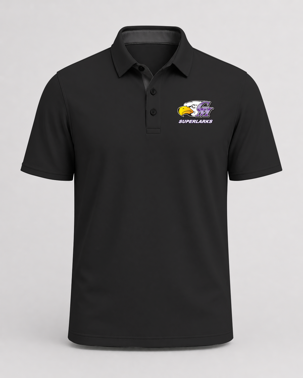 Grand Meadow Football - Black Polo - Left Chest