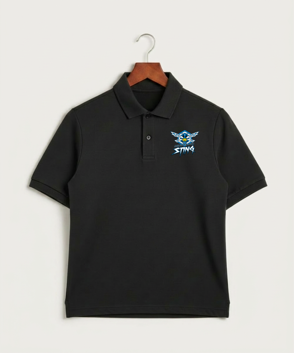Minnesota Sting Athletics - Black Polo - Left Chest