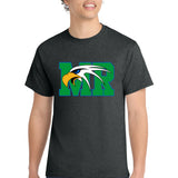 Maple River High School hockey_boys - Black Heather Port & Co Core Cotton Tee. PC54
