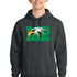 Maple River High School hockey_boys - Black Heather Port & Co Core Fleece Pullover Hooded Sweatshirt. PC78H