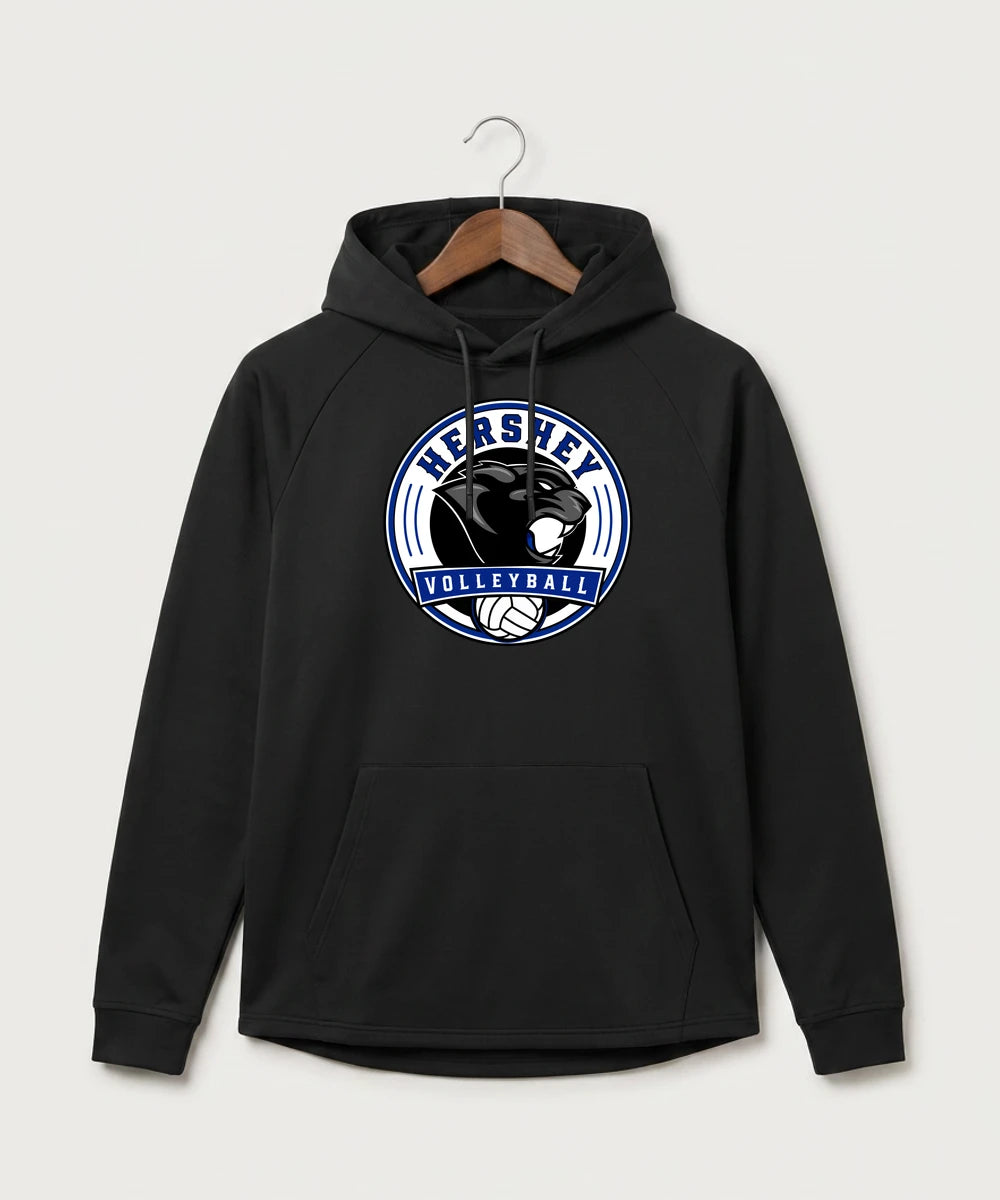 Hershey High School Volleyball Team Store - Black Hoodie - Full Front
