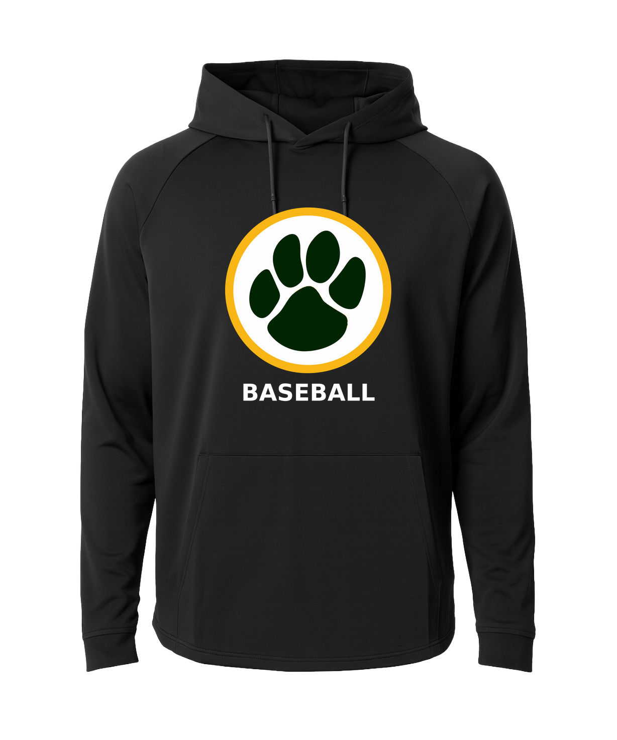 Ashwaubenon Baseball — final e2e test - Black Hoodie - Full Front