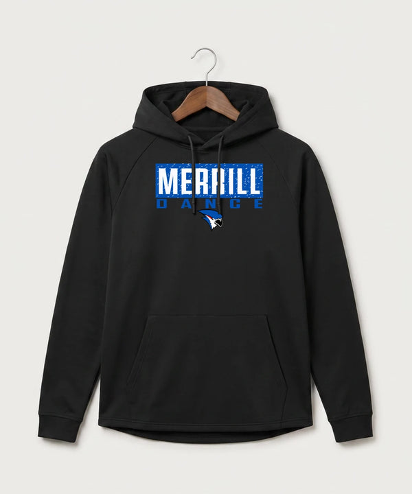 Merrill Dance and Cheer - Black Hoodie - Full Front