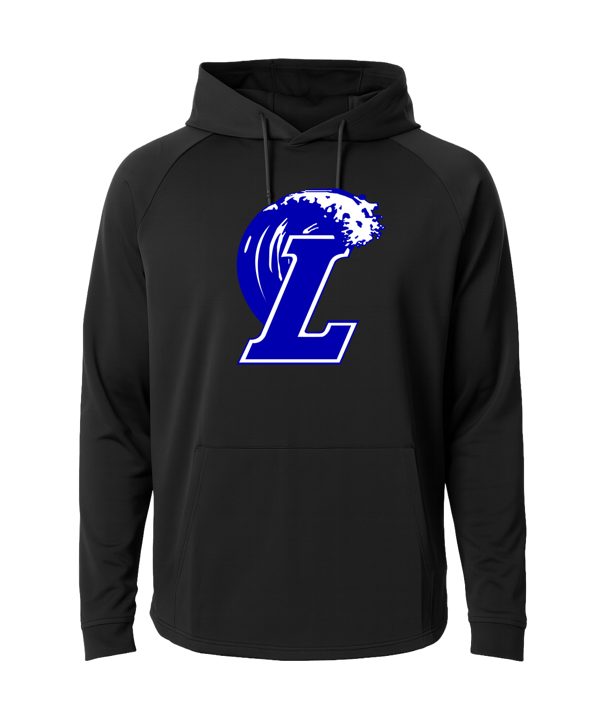 Lakeview Football - Black Hoodie - Full Front