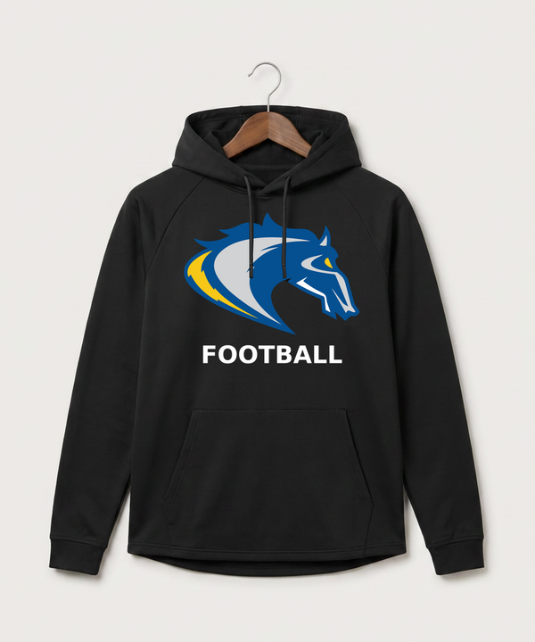 Riverside High School Football general - Black Hoodie - Full Front
