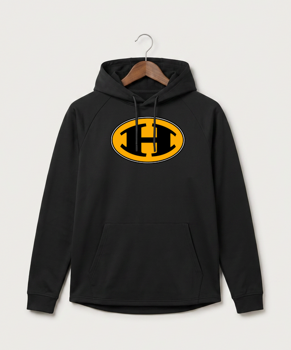 Hutchinson High School Football (Boys) - Black Hoodie - Full Front