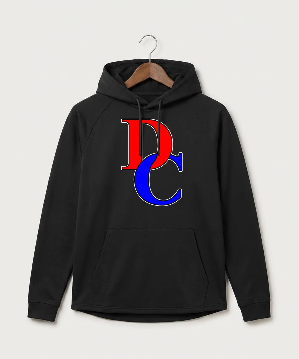 Davenport Central High School Volleyball (Girls) - Black Hoodie - Full Front