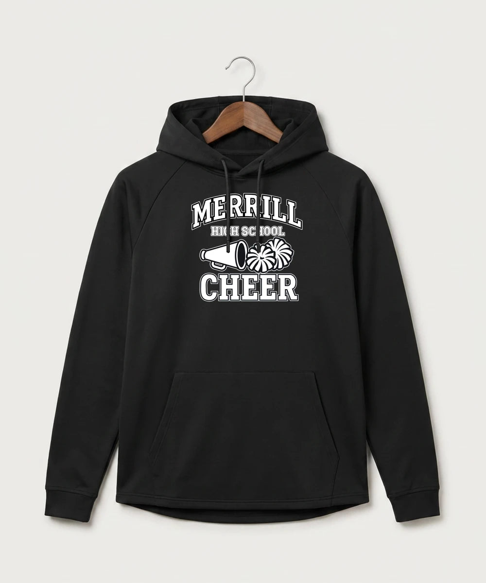 Merrill Dance and Cheer - Black Hoodie - Full Front