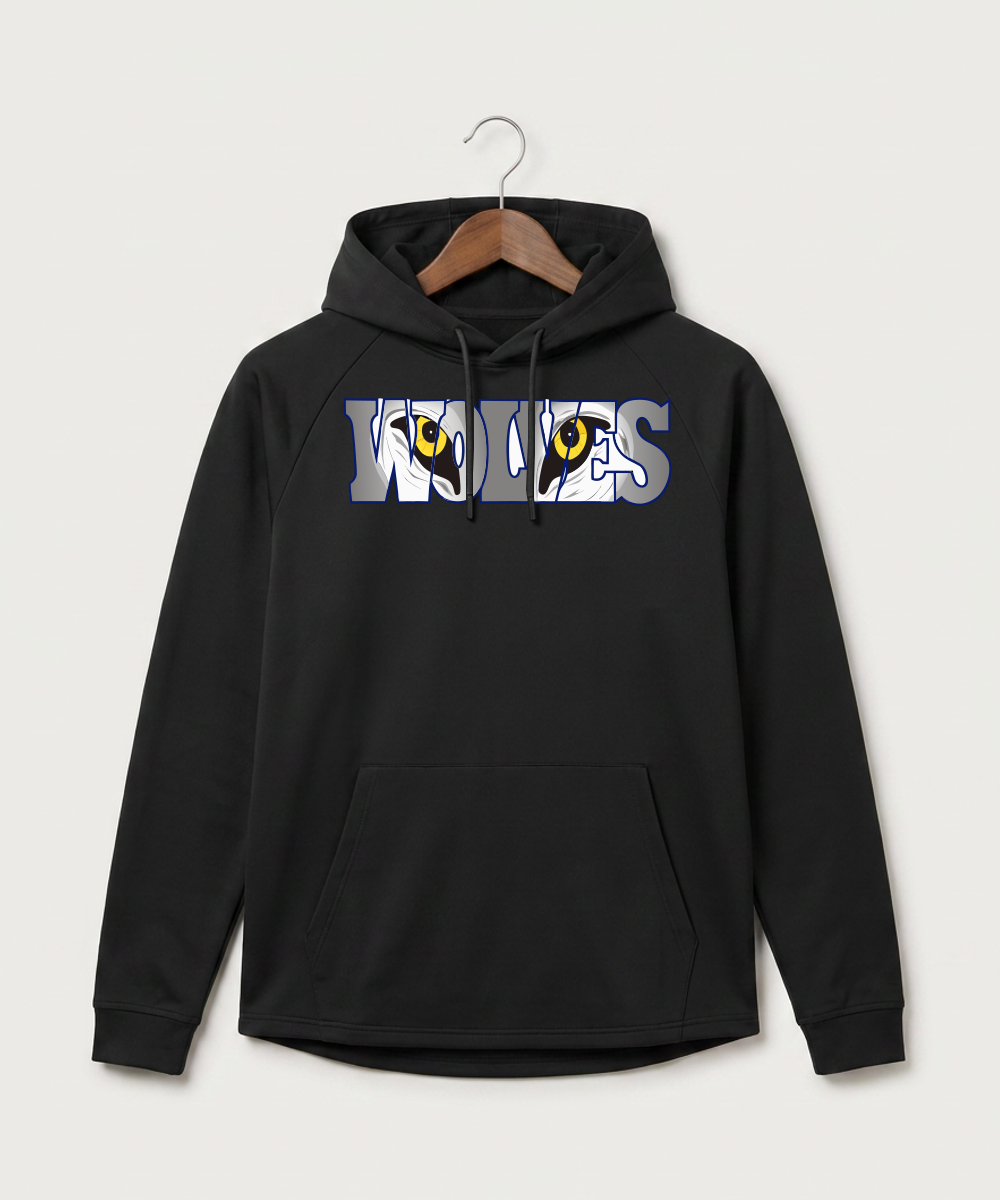Walker Hackensack Akeley Volleyball (Girls) - Black Hoodie - Full Front