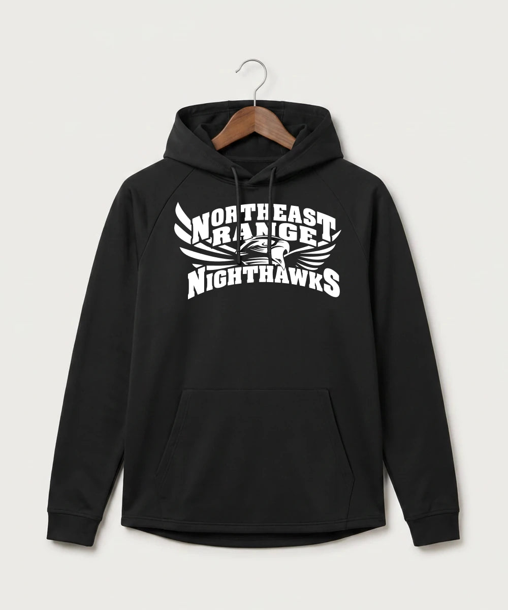 Northeast Range High School Volleyball (Girls) - Black Hoodie - Full Front