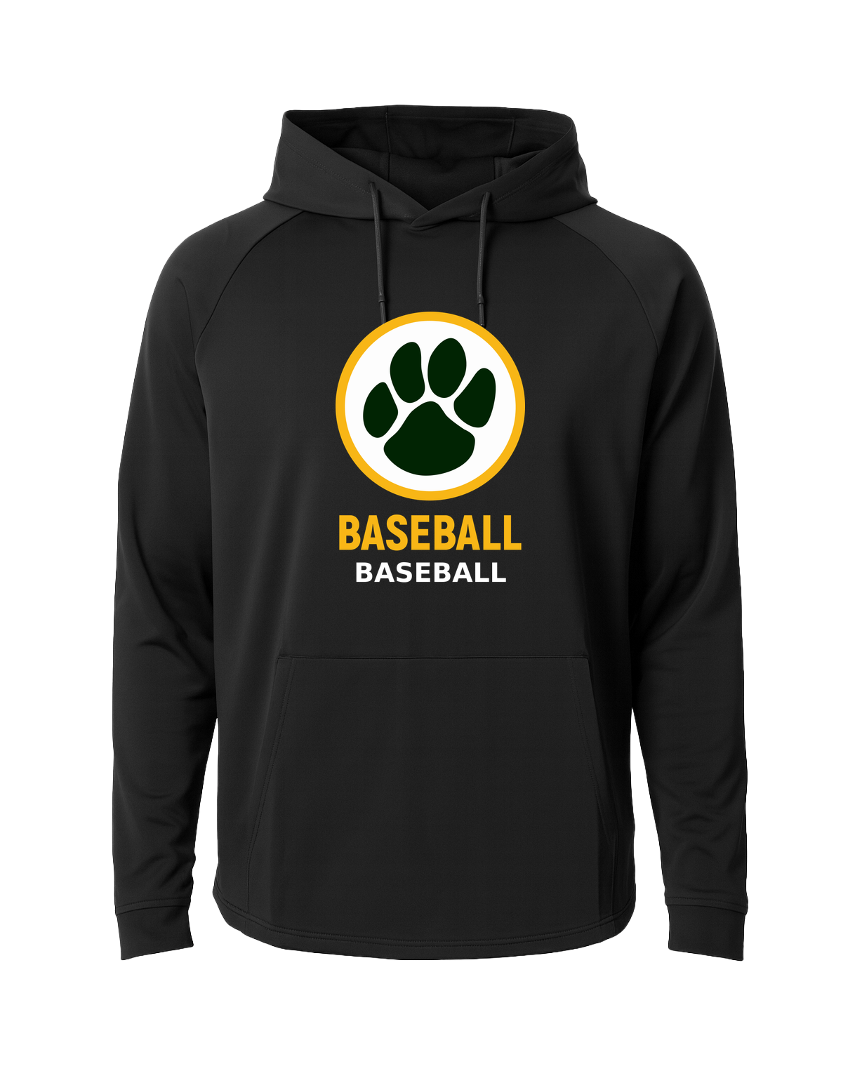 Ashwaubenon Baseball — final e2e test - Black Hoodie - Full Front