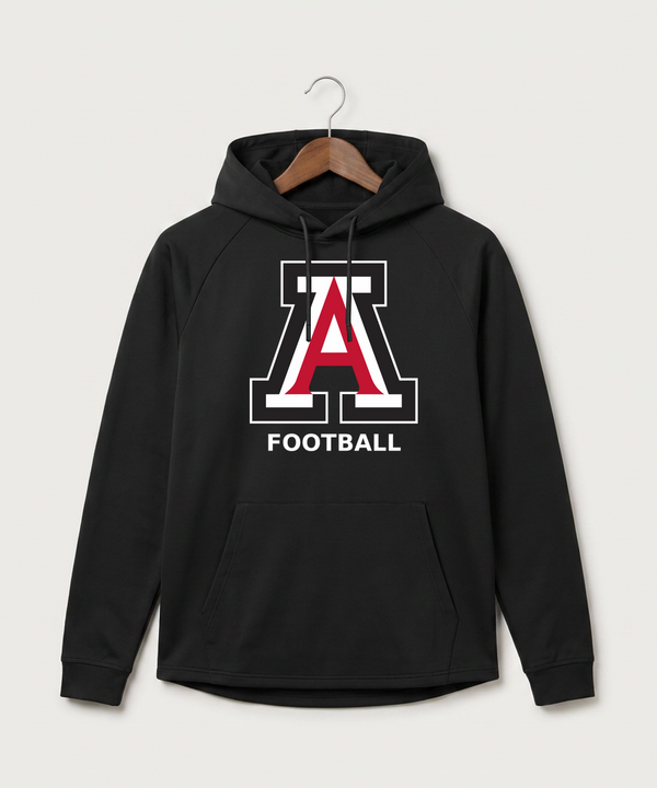 Amboy Football general - Black Hoodie - Full Front