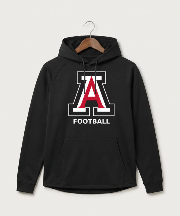 Amboy Football general - Black Hoodie - Full Front