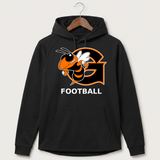 Giltner High School Football - Black Hoodie - Full Front
