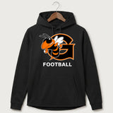 Giltner High School Football - Black Hoodie - Full Front