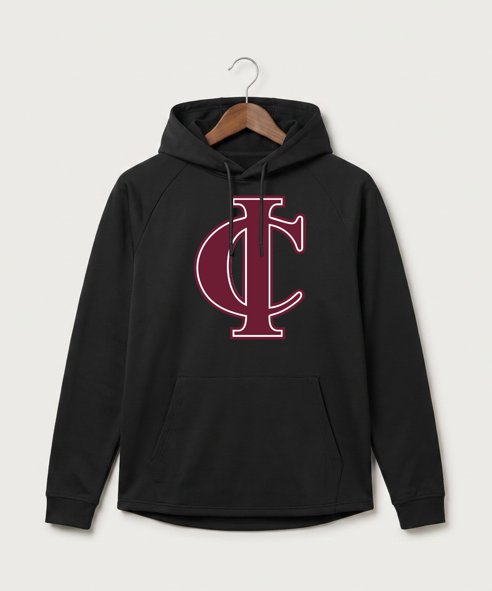 Crosby Ironton High School Football (Boys) - Black Hoodie - Full Front