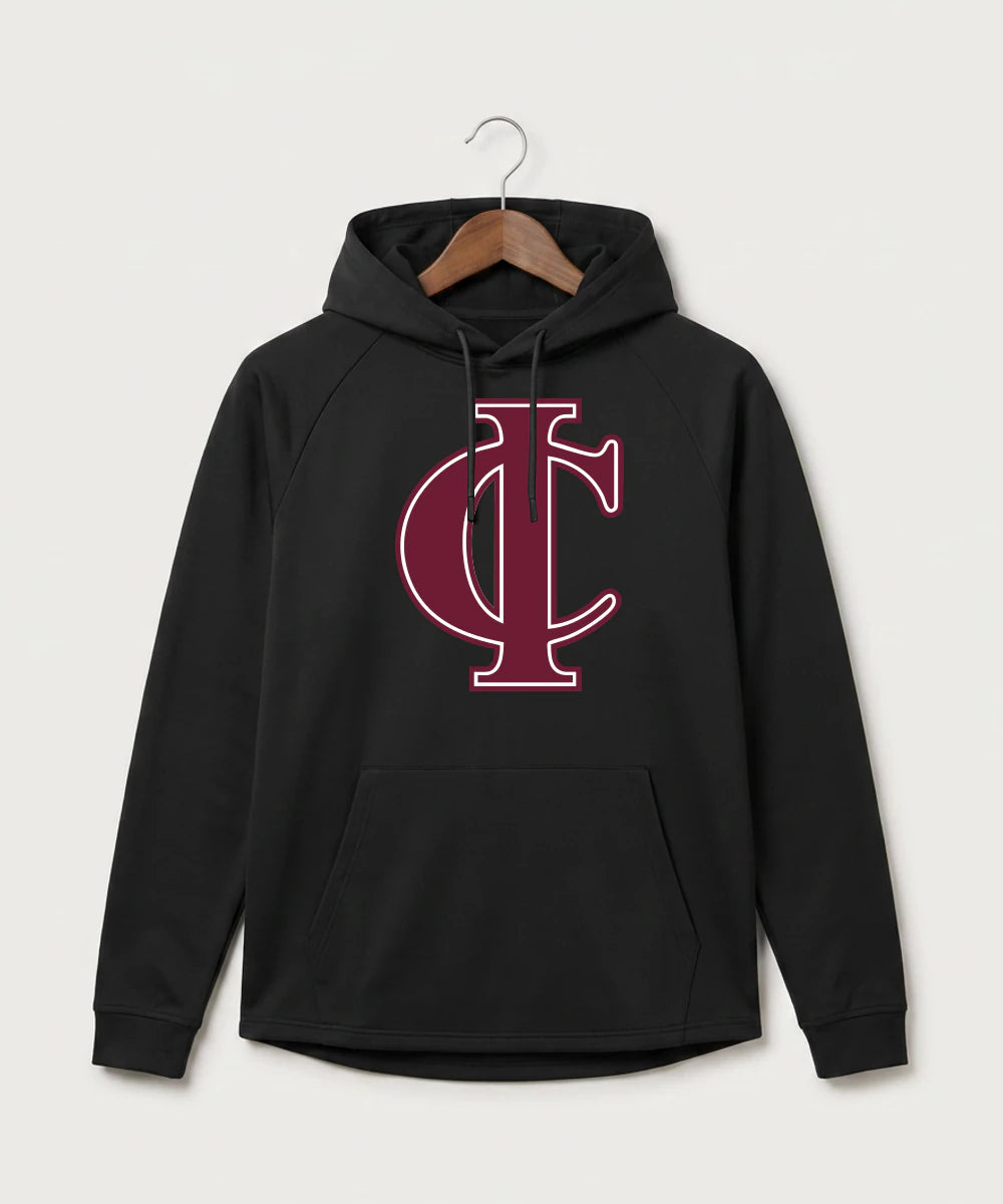 Crosby Ironton High School Football (Boys) - Black Hoodie - Full Front