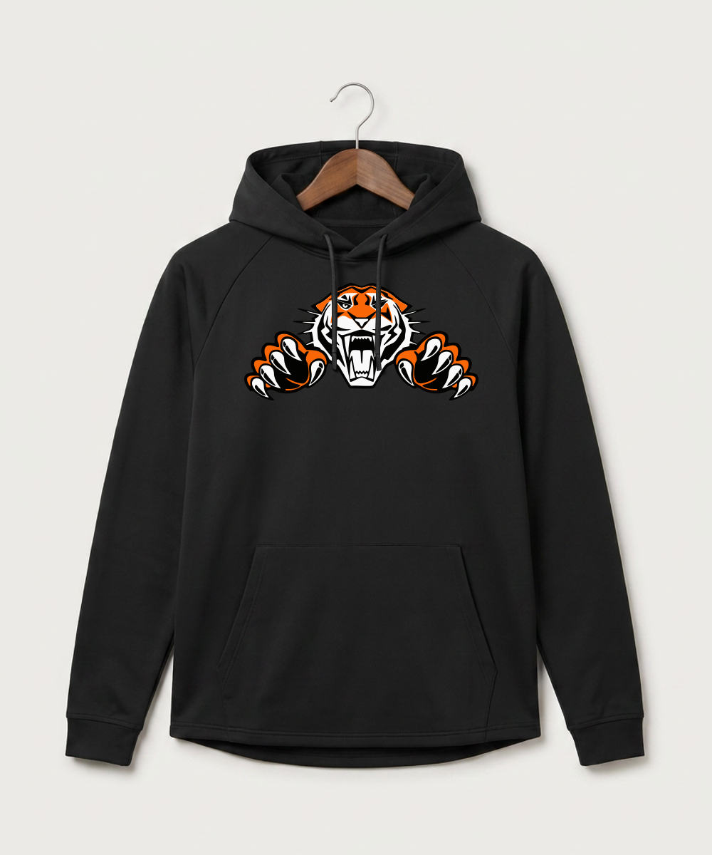Pine River Backus High School Football (Boys) - Black Hoodie - Full Front