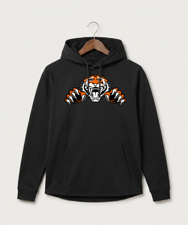 Pine River Backus High School Football (Boys) - Black Hoodie - Full Front
