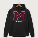 Moline Cheer general - Black Hoodie - Full Front