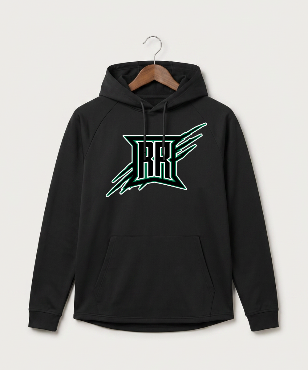 Rock Ridge High School Football (Boys) - Black Hoodie - Full Front