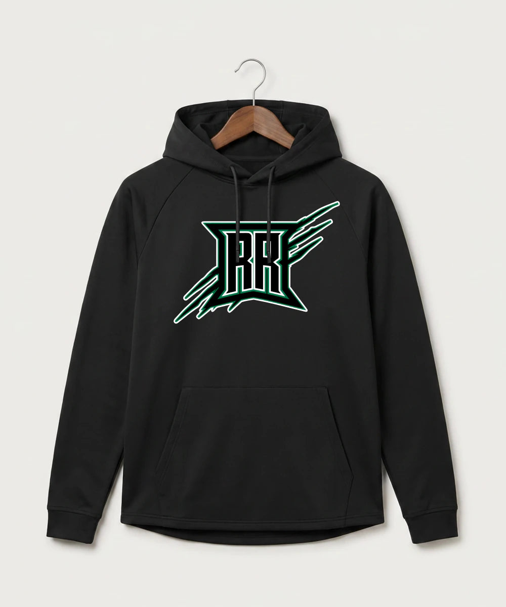 Rock Ridge High School Football (Boys) - Black Hoodie - Full Front