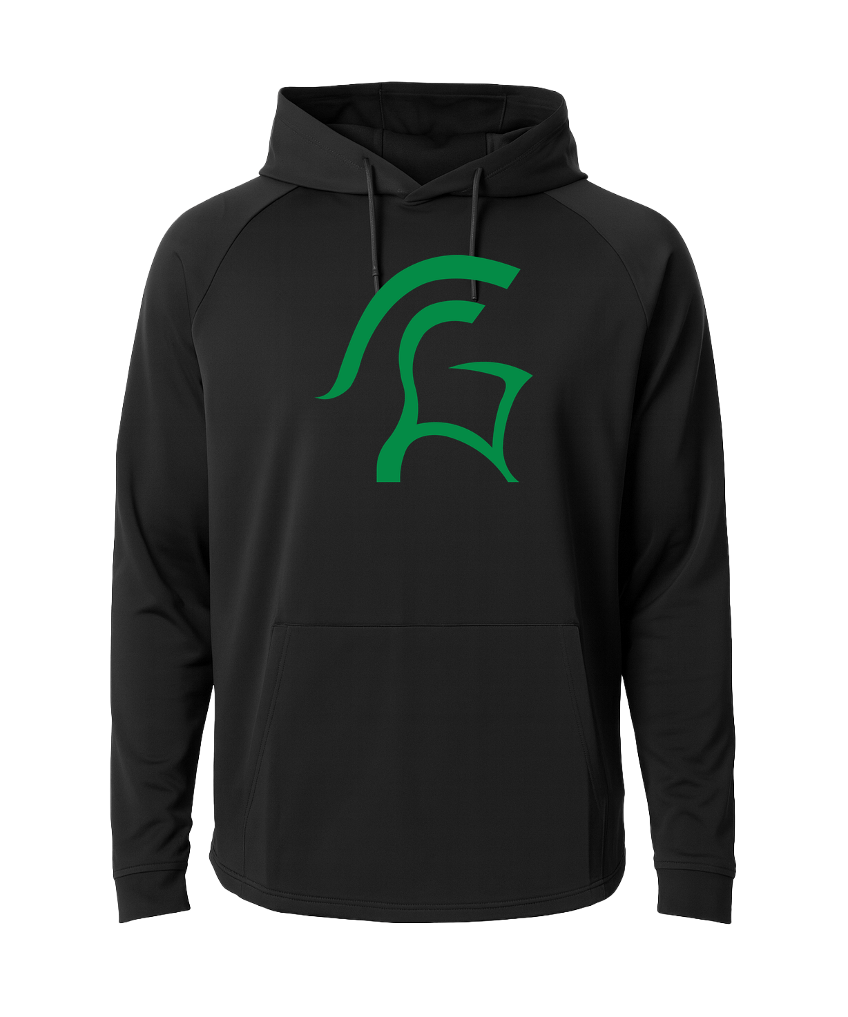 La Crescent-Hokah Football - Black Hoodie - Full Front