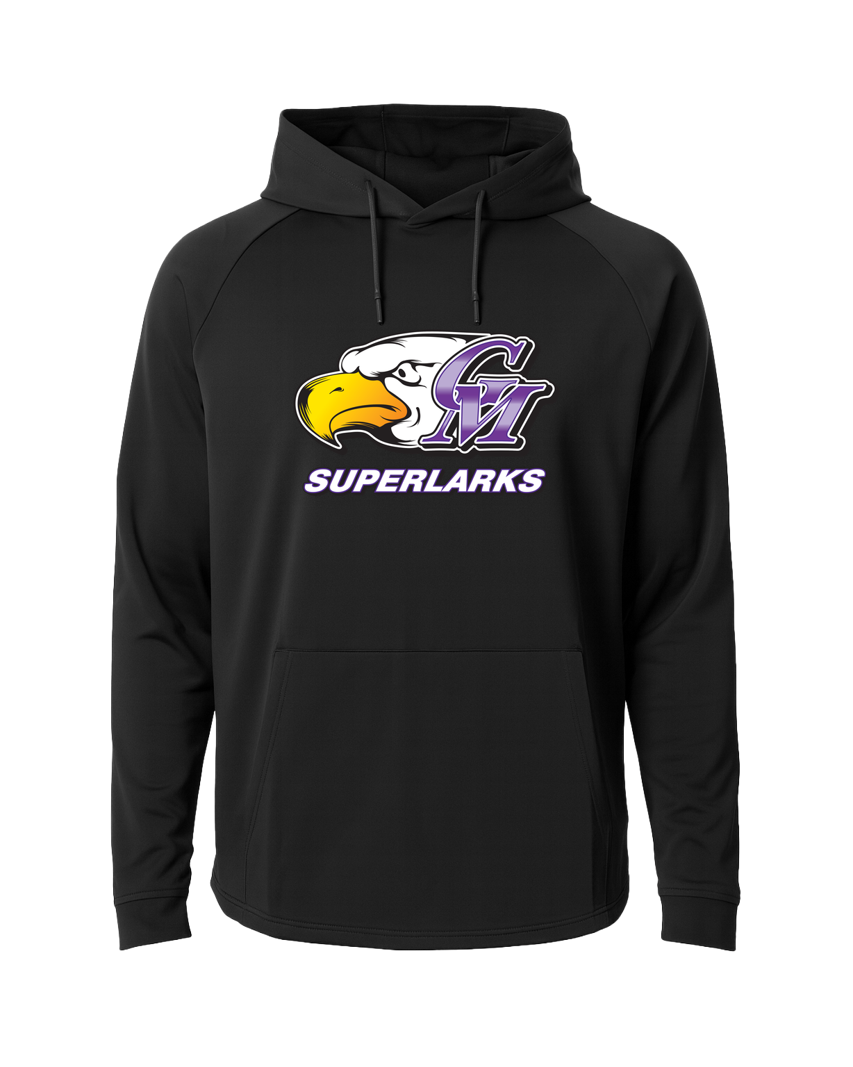 Grand Meadow Football - Black Hoodie - Full Front