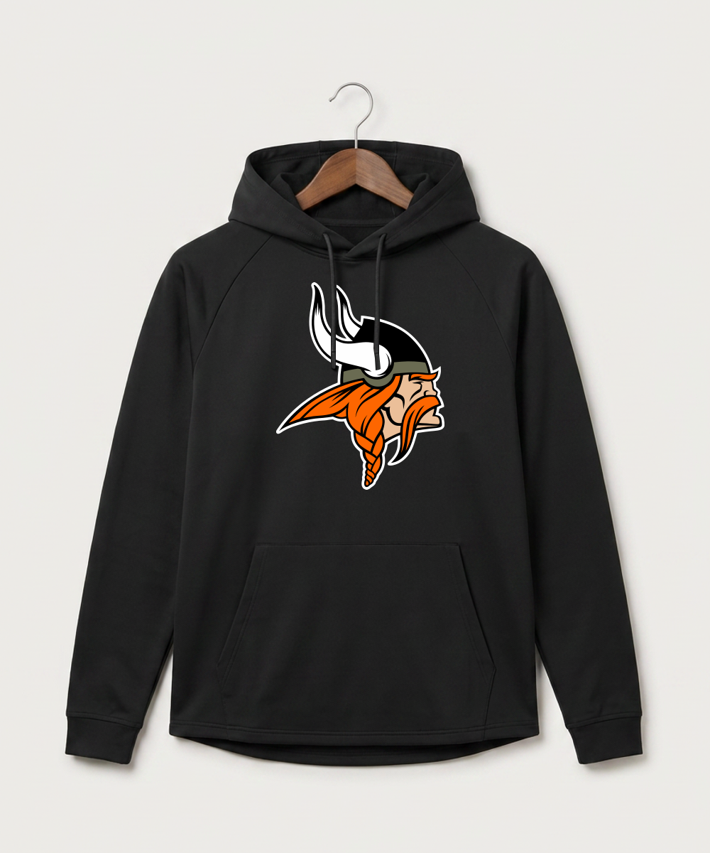 Littlefork Big Falls High School Football (Boys) - Black Hoodie - Full Front